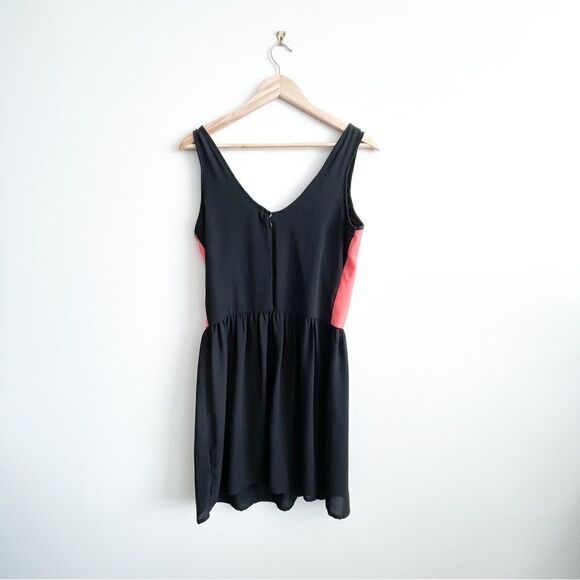 Dex Pink Black Fit & Flare Mini Dress Animal Print Back Zip Lined Women's S - Picture 2 of 7